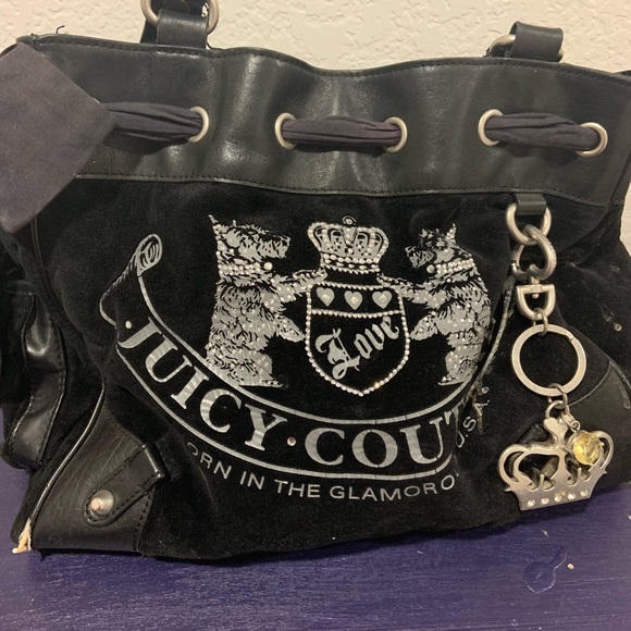 Juicy Couture Bag, Black with Keychain - Picture 1 of 2